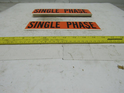 Brady 44129 9" x 2-1/4" Single Phase Conduit Box Marker Label Lot Of 25