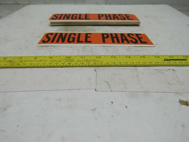 Brady 44129 9" x 2-1/4" Single Phase Conduit Box Marker Label Lot Of 25