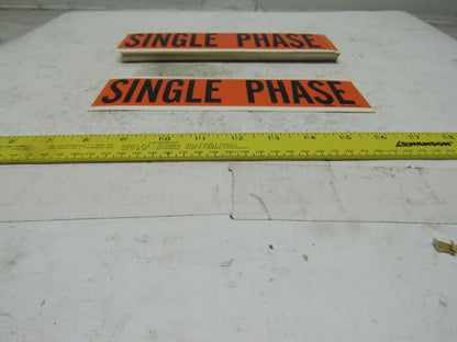 Brady 44129 9" x 2-1/4" Single Phase Conduit Box Marker Label Lot Of 25