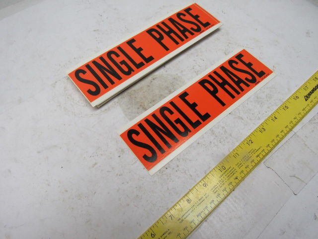 Brady 44129 9" x 2-1/4" Single Phase Conduit Box Marker Label Lot Of 25
