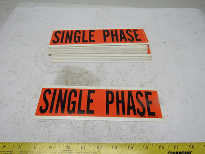 Brady 44129 9" x 2-1/4" Single Phase Conduit Box Marker Label Lot Of 25