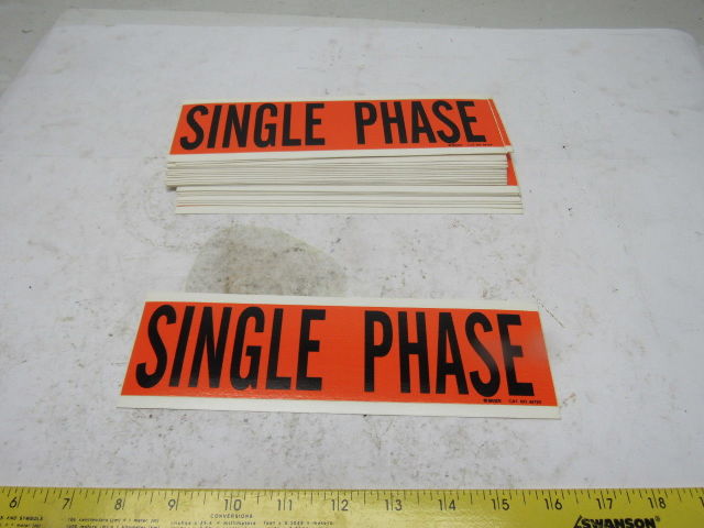 Brady 44129 9" x 2-1/4" Single Phase Conduit Box Marker Label Lot Of 25