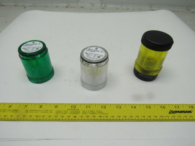 Allen Bradley 855E-00XN3 00XN7 Steady LED Stack Light Tower Green Yellow Clear