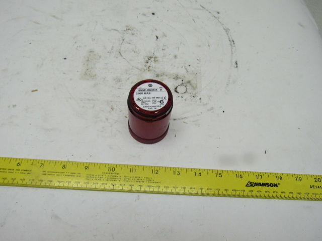 Allen Bradley 855E-00XN4 250V Max Steady RED Stack Light Lens