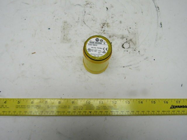 Allen Bradley 855E-00XN8 250V Max Steady YELLOW Stack Light Lens