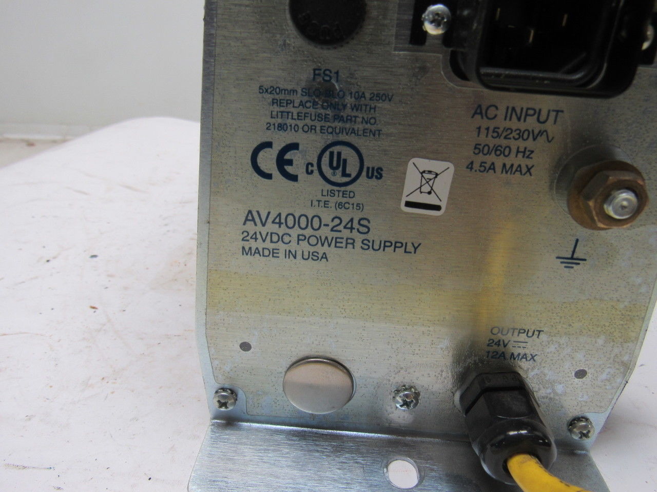 Accu-Sort AV4000-24S 115/230V 50/60Hz Input 24VDC Power Supply