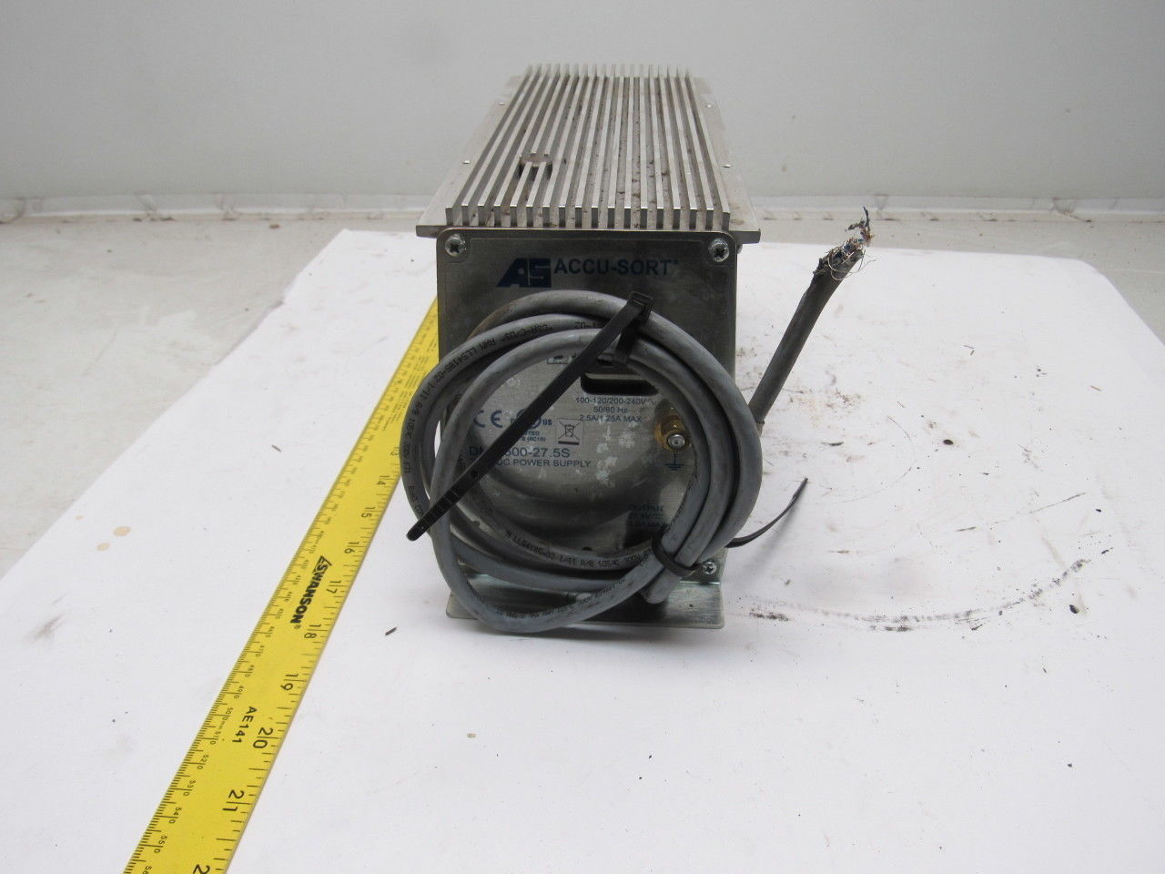 Accu-Sort DM-3500-27.5S 100-120/240V Input 27.5VDC Output Power Supply