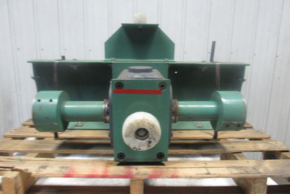 Boston Gear 150:1 Ratio 1750RPM 1Hp 11.6RPM 2-3/8" Dual Output Winch Gearbox