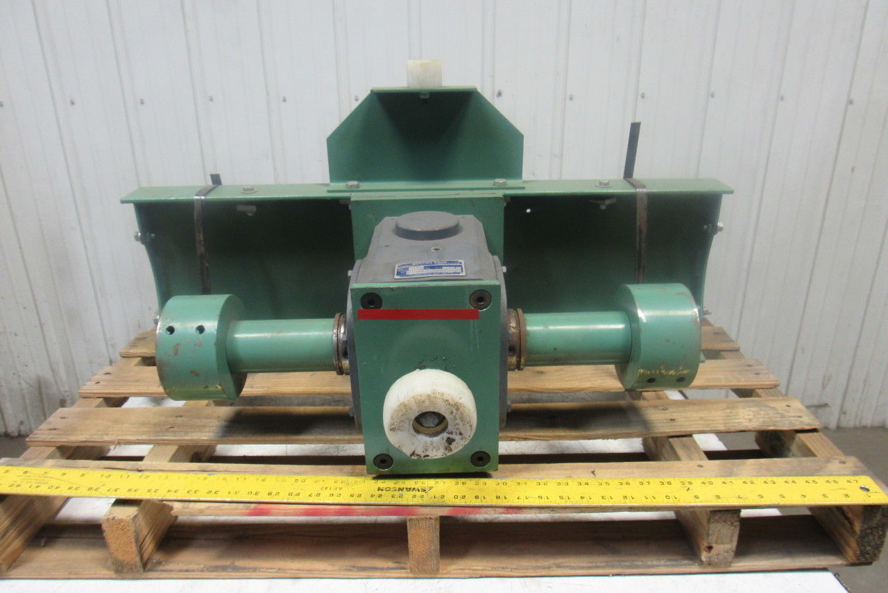 Boston Gear 150:1 Ratio 1750RPM 1Hp 11.6RPM 2-3/8" Dual Output Winch Gearbox