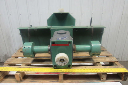 Boston Gear 150:1 Ratio 1750RPM 1Hp 11.6RPM 2-3/8" Dual Output Winch Gearbox