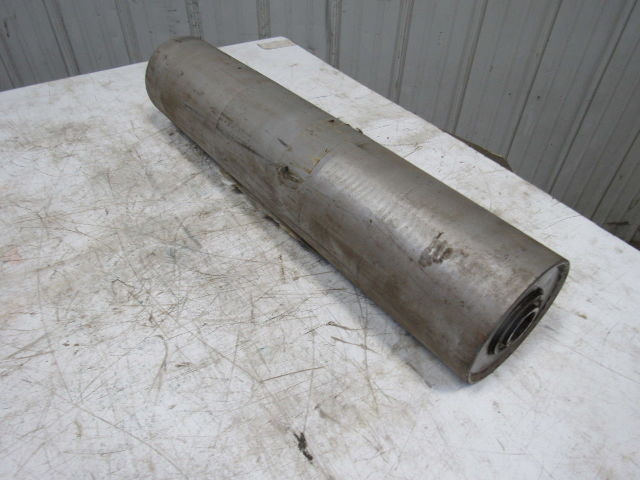 27-1/4"x 6" Steel Flat Face Conveyor Roller 1-3/16" Hex Bearings