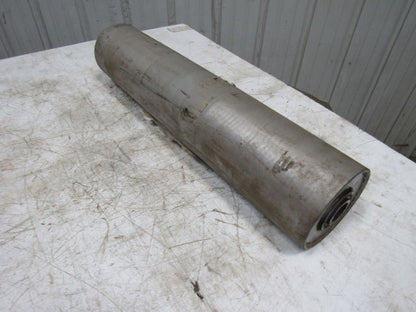 27-1/4"x 6" Steel Flat Face Conveyor Roller 1-3/16" Hex Bearings