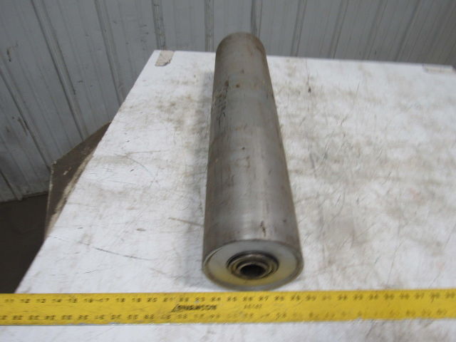 27-1/4"x 6" Steel Flat Face Conveyor Roller 1-3/16" Hex Bearings