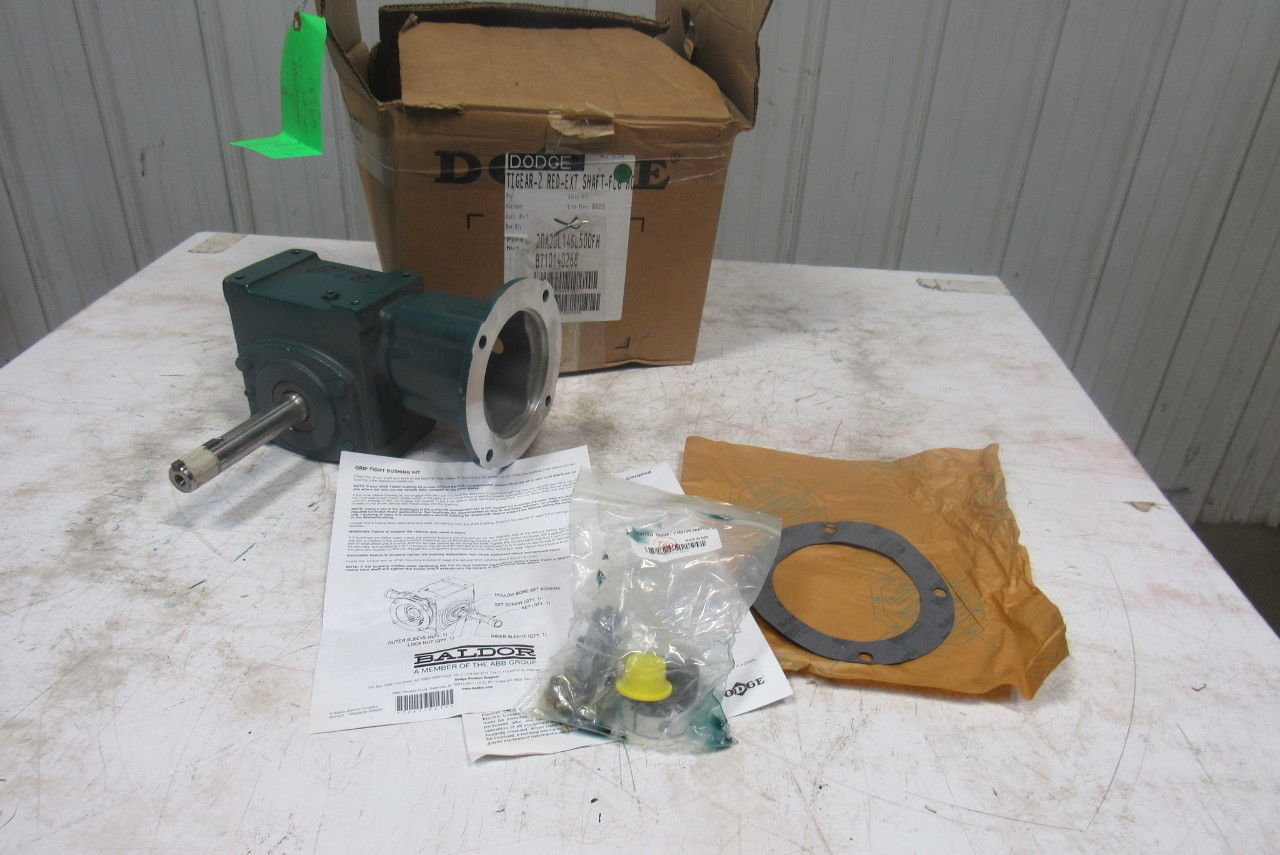 Dodge 20A20L14SL500FH 20:1 Ratio 1750RPM 1.34Hp Ext Shaft LH Output Gearbox