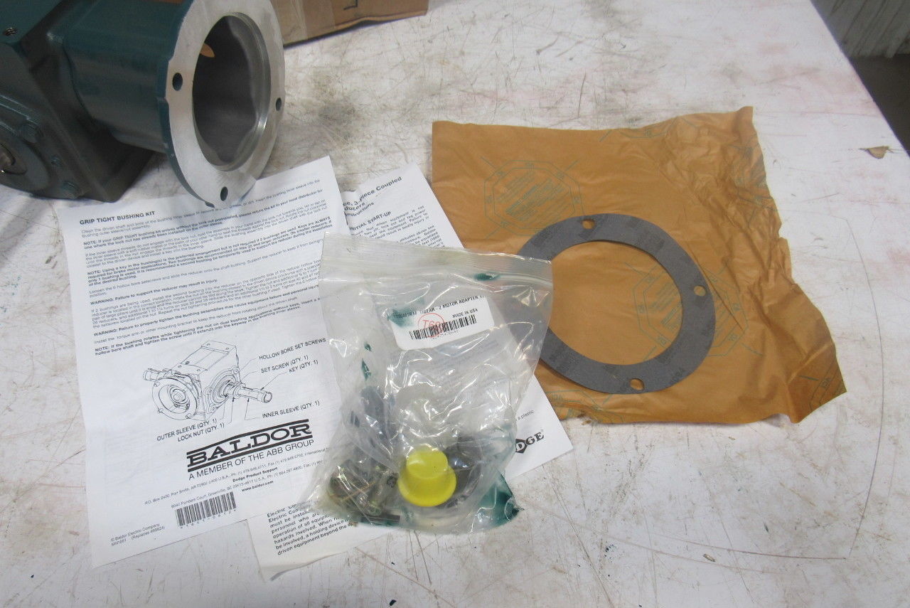 Dodge 20A20L14SL500FH 20:1 Ratio 1750RPM 1.34Hp Ext Shaft LH Output Gearbox