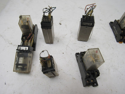 Fuji Omron G2A-432A H3Y Timing Relay And Relay Misc., Lot Of 16 Pieces See Info
