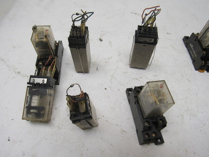Fuji Omron G2A-432A H3Y Timing Relay And Relay Misc., Lot Of 16 Pieces See Info