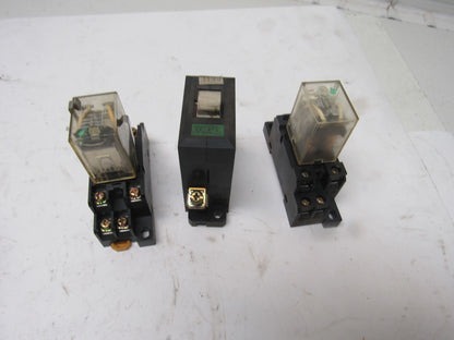 Fuji Omron G2A-432A H3Y Timing Relay And Relay Misc., Lot Of 16 Pieces See Info