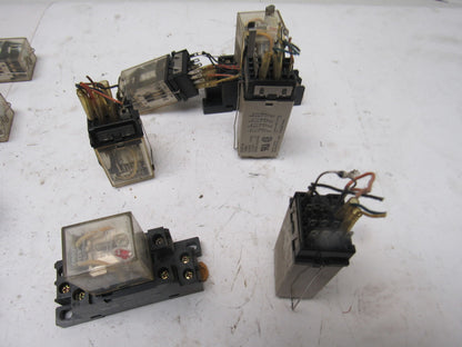 Fuji Omron G2A-432A H3Y Timing Relay And Relay Misc., Lot Of 16 Pieces See Info