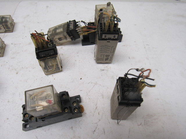 Fuji Omron G2A-432A H3Y Timing Relay And Relay Misc., Lot Of 16 Pieces See Info