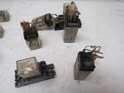 Fuji Omron G2A-432A H3Y Timing Relay And Relay Misc., Lot Of 16 Pieces See Info