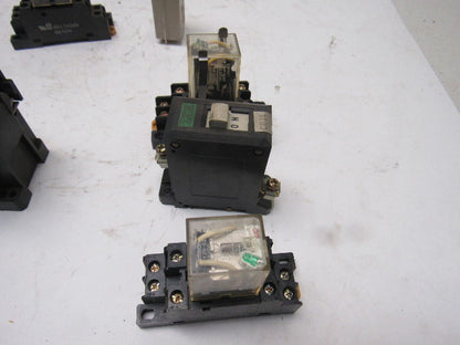 Fuji Omron G2A-432A H3Y Timing Relay And Relay Misc., Lot Of 16 Pieces See Info