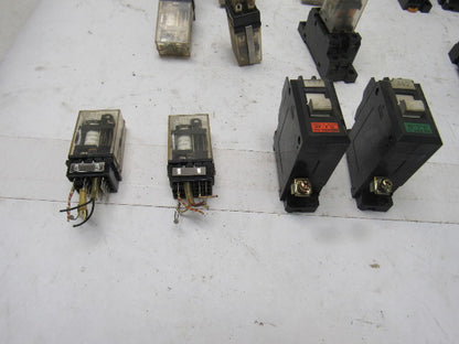 Fuji Omron G2A-432A H3Y Timing Relay And Relay Misc., Lot Of 16 Pieces See Info