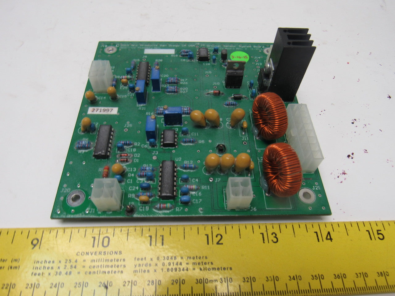 Arc Products 0800-1023 Rev 2 Lincoln Welder Apex Orbital Sensor System Board