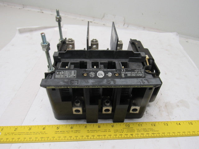 Allen Bradley 1494V-DS100 Ser B Disconnect Switch 100A 600V Non-Fused Left Hand
