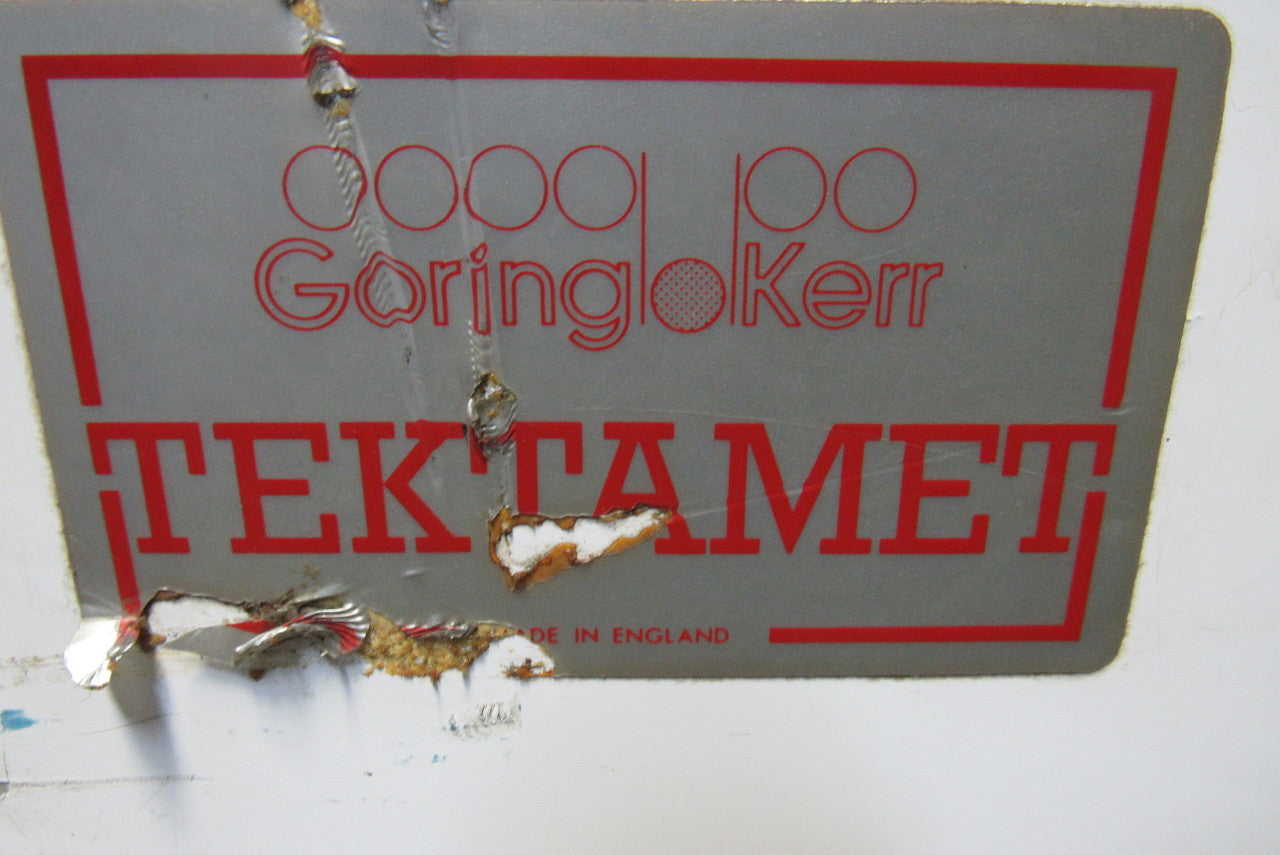 Goring Kerr Tektamet 110V 1Ph Pass Through Metal Detector 28" x 15" Window