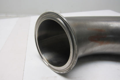 2-1/2" Stainless Steel O-Ring Flange Sanitary Elbow 90°