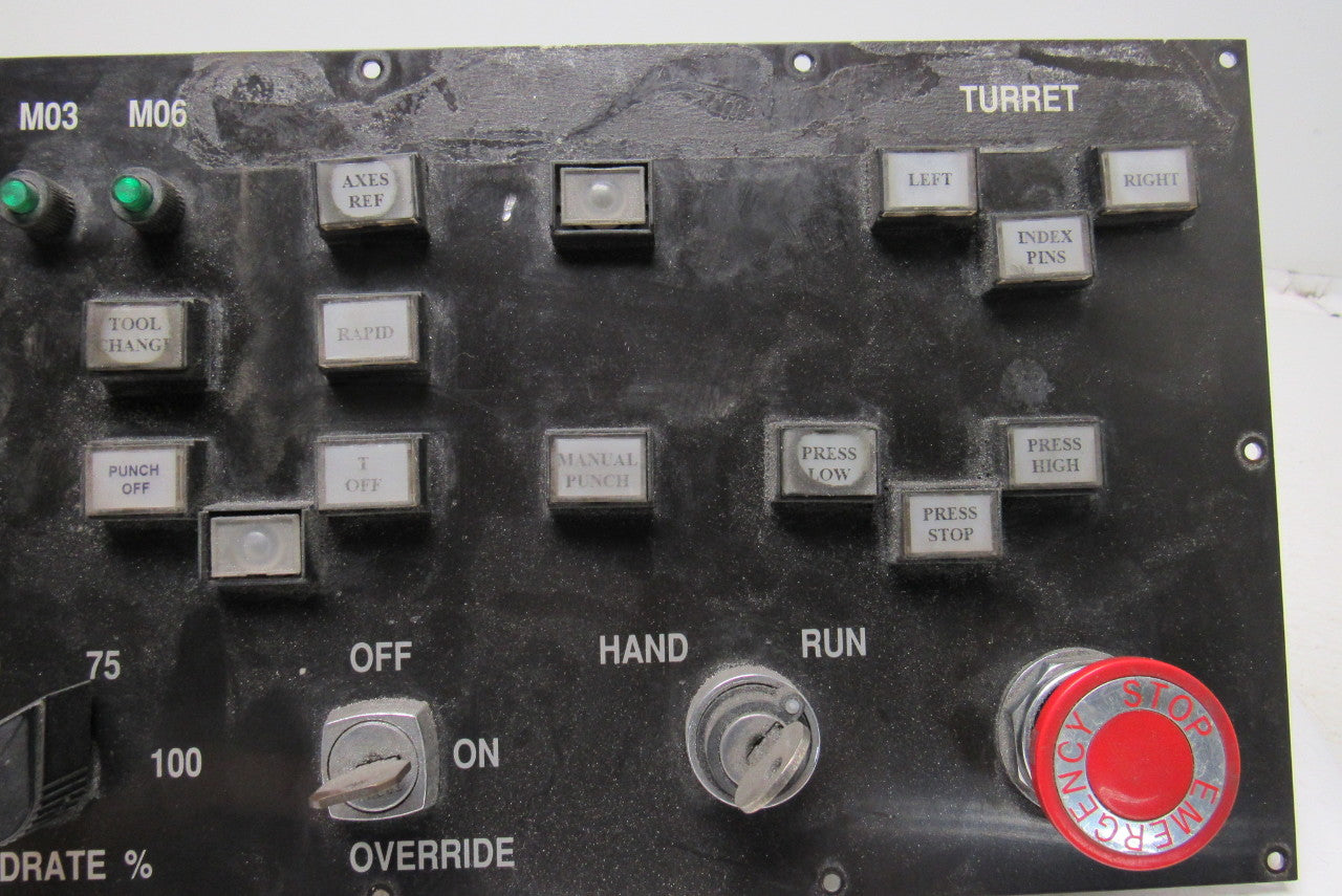 CNC Turret Punch Control Interface Button Panel