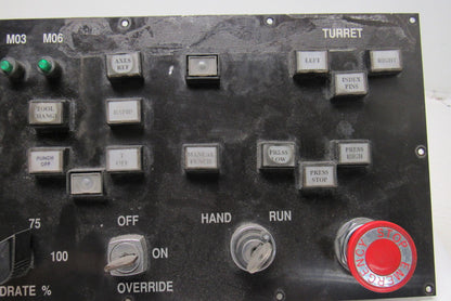 CNC Turret Punch Control Interface Button Panel