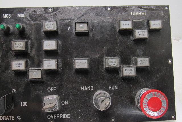 CNC Turret Punch Control Interface Button Panel