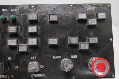 CNC Turret Punch Control Interface Button Panel