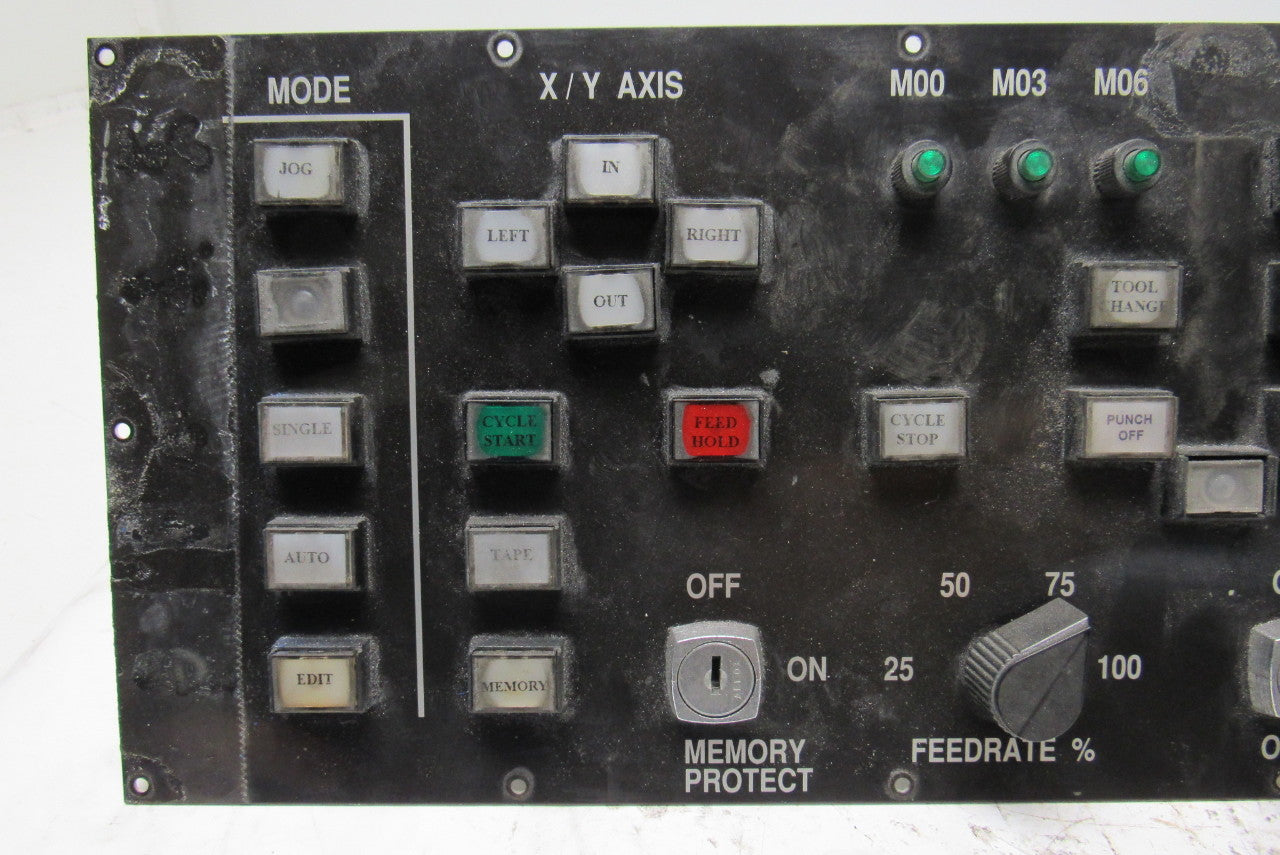 CNC Turret Punch Control Interface Button Panel