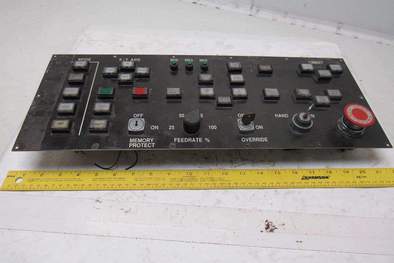 CNC Turret Punch Control Interface Button Panel