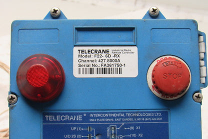 Telecrane F22-6D-RX 110V Radio Remote Control Receiver Overhead Crane