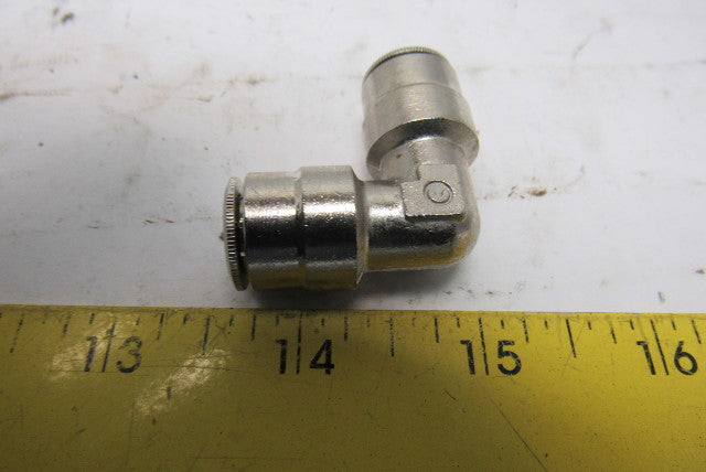 Camozzi 6550 06-22 3/8" Nickel Plated Brass Push To Connect Elbow Lot Of 11