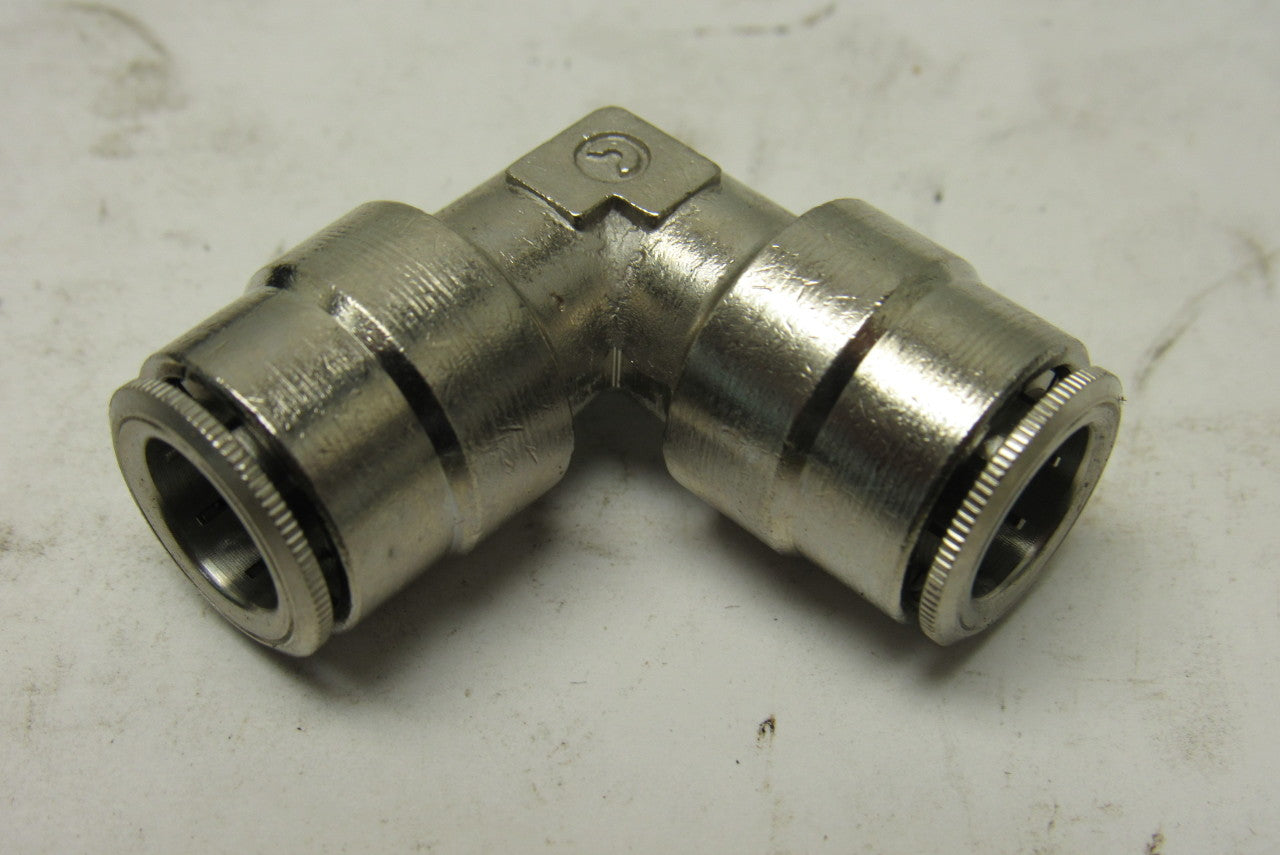 Camozzi 6550 06-22 3/8" Nickel Plated Brass Push To Connect Elbow Lot Of 11
