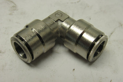 Camozzi 6550 06-22 3/8" Nickel Plated Brass Push To Connect Elbow Lot Of 11