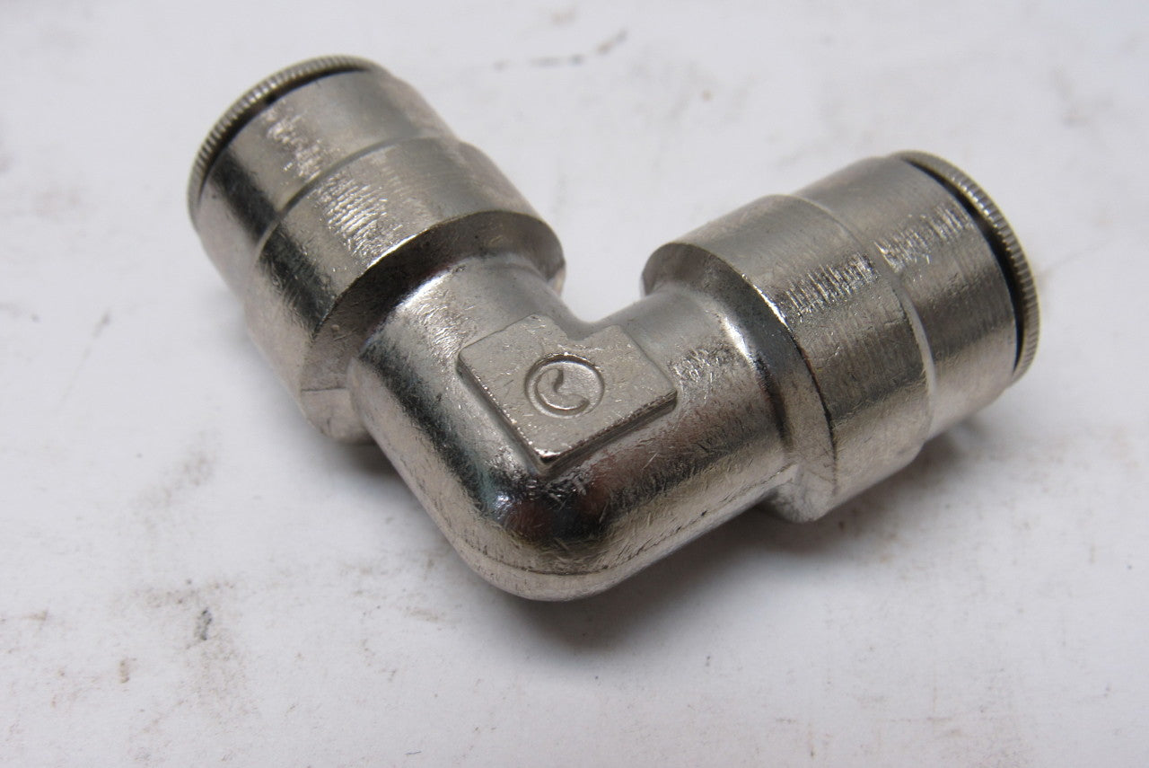 Camozzi 6550 06-22 3/8" Nickel Plated Brass Push To Connect Elbow Lot Of 11