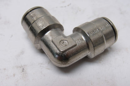 Camozzi 6550 06-22 3/8" Nickel Plated Brass Push To Connect Elbow Lot Of 11