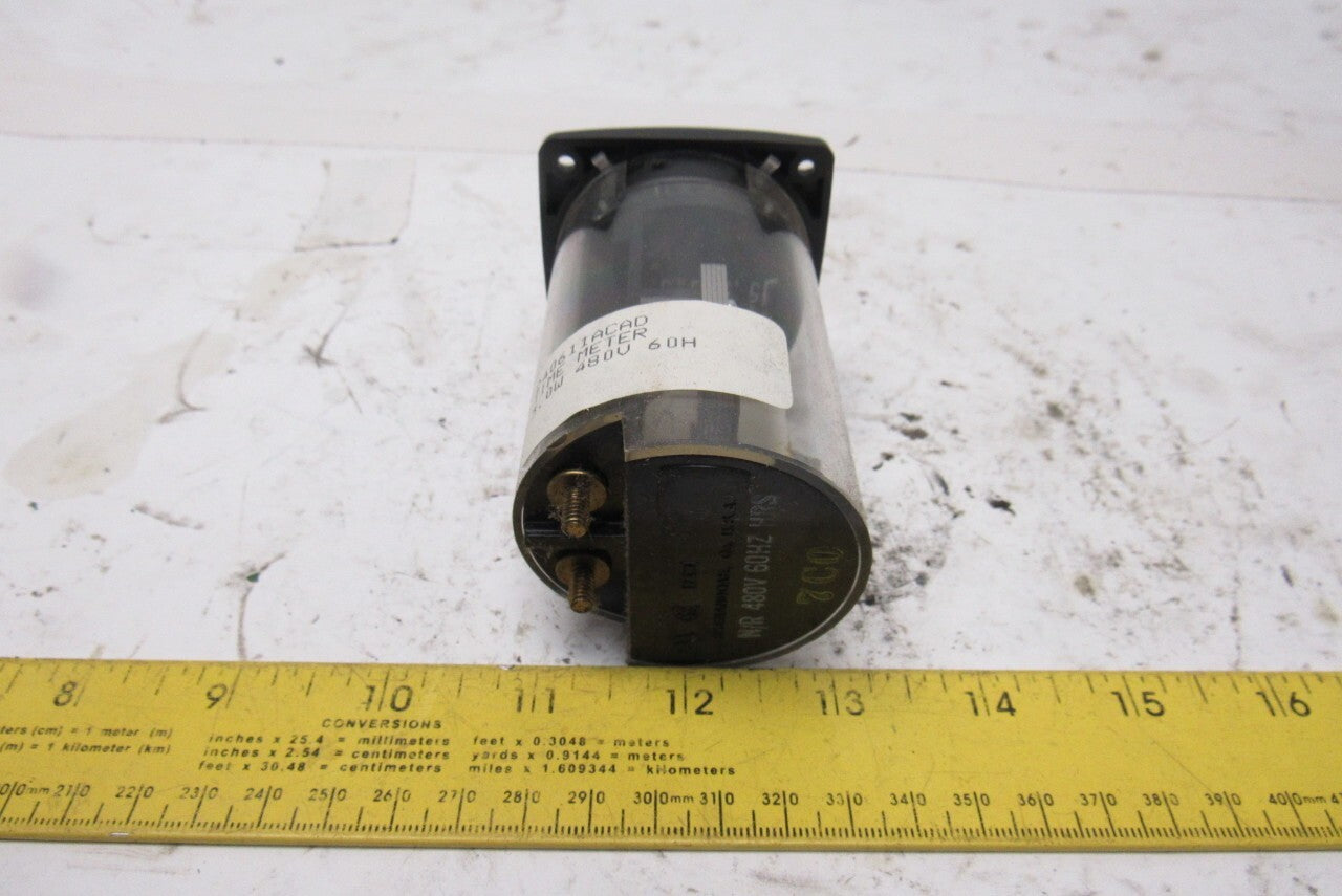Yokogawa 240611ACAD 480V 60H Non Reset Digital Elapsed Time Meter