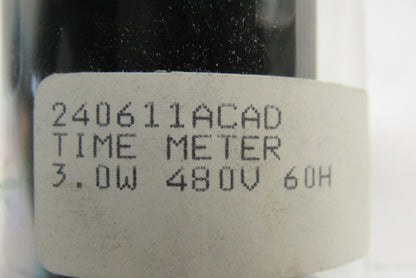 Yokogawa 240611ACAD 480V 60H Non Reset Digital Elapsed Time Meter