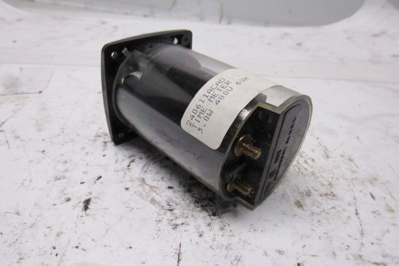 Yokogawa 240611ACAD 480V 60H Non Reset Digital Elapsed Time Meter