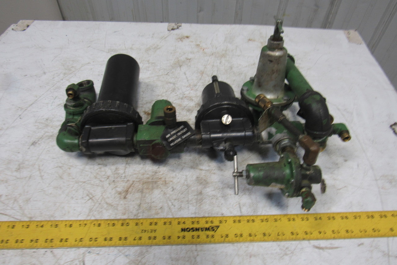 Ross Air Pressure Regulator Filter Lubricator FRL Assembly 1" NPT