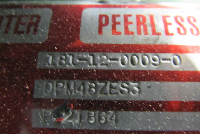 Porter Peerless 181-12-0009-0 Direct Current DC Servo Motor Blower Encoder