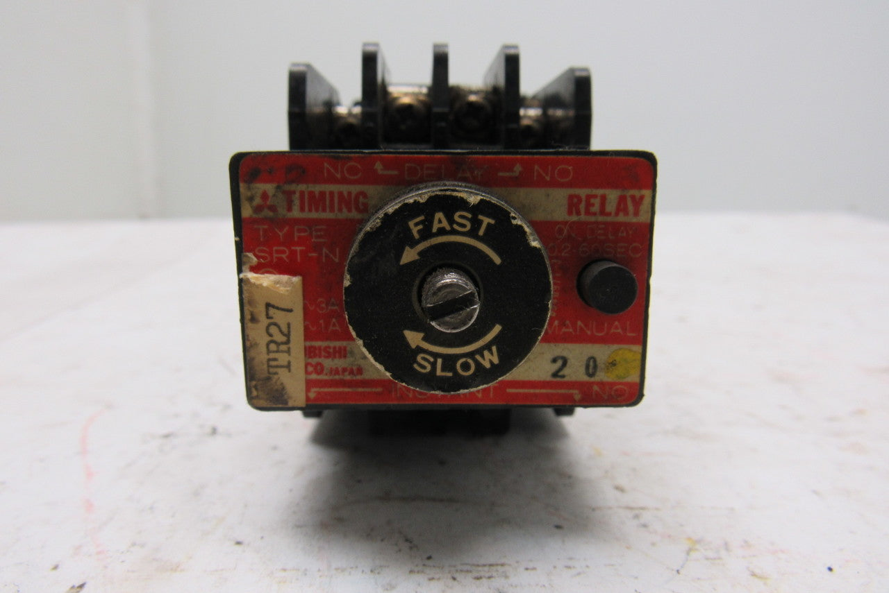 Mitsubishi SRT-N 0.2-60 Sec Timing Relay On Delay 100-110V Coil