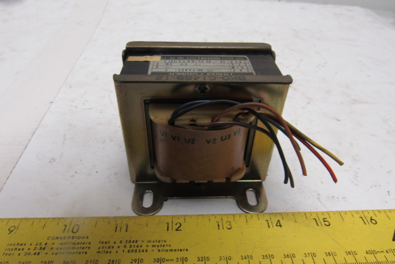 Yoshikawa BK0-C1469-12 440V Primary 17/17-15V Secondary 24vA 1Ph Transformer